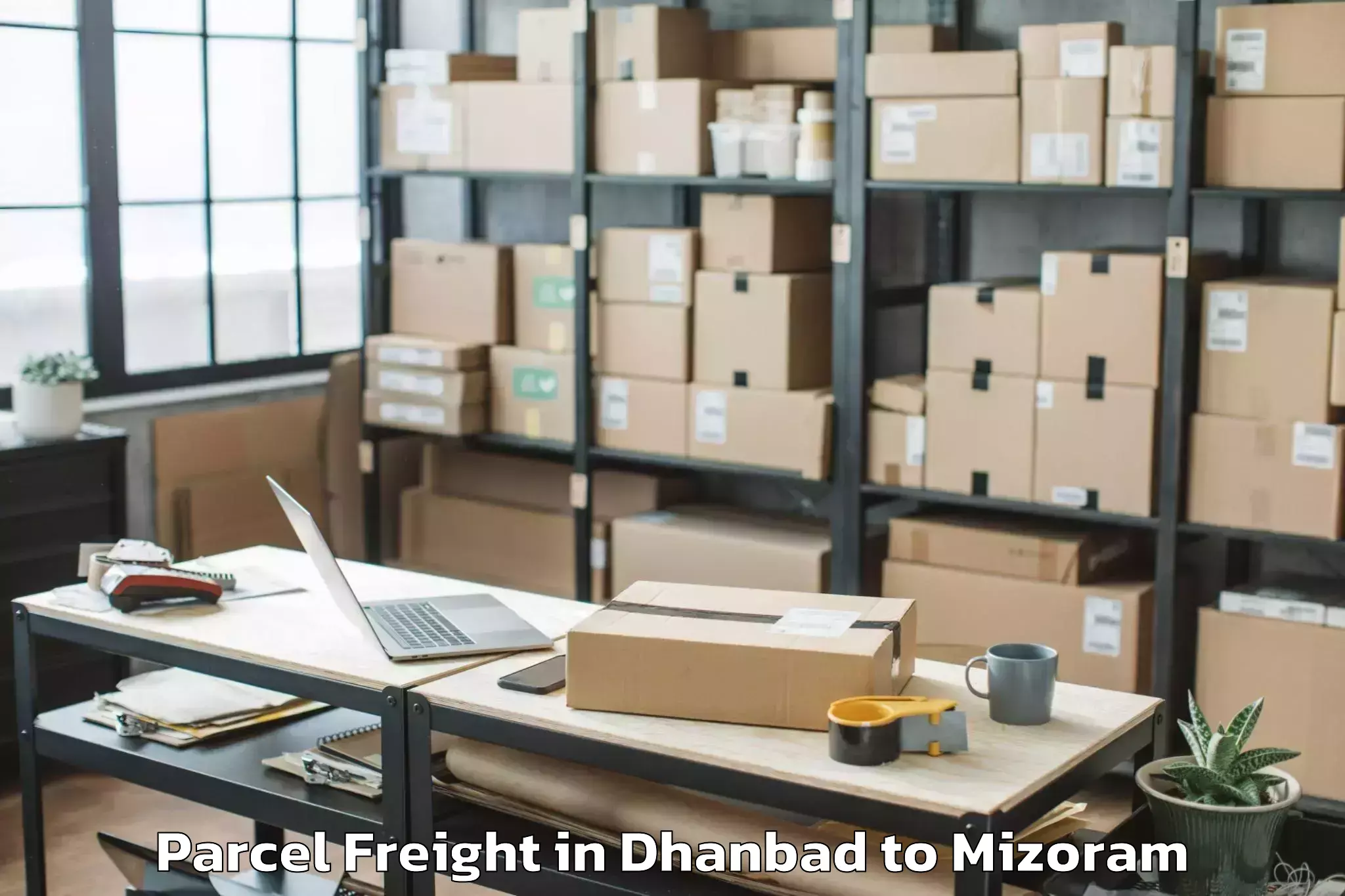 Dhanbad to Kolasib Parcel Freight Booking